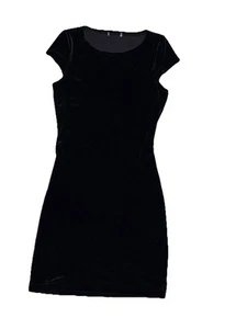 size 6 womens DRESS Black Stretch Velvet soft mini skirt SUPRE work evening - Picture 1 of 11
