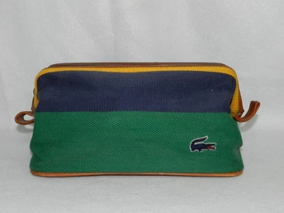 Bolso de aseo vintage Lacoste color block - verde/azul/amarillo Foto 1 de 4