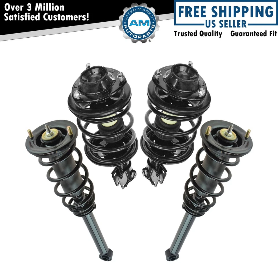 Front Rear Quick Complete Shock Strut Spring Assembly Driver Passenger Kit 4pc — 第 1/4 张图片