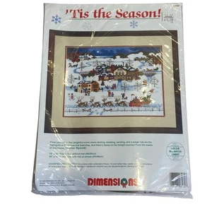 Kit de punto de cruz contado Dimensions Tis The Season - Imagen 1 de 6