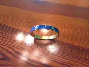 Kate Spade goldfarben blau Emaille Armreif Armband-schön - Bild 1 von 3