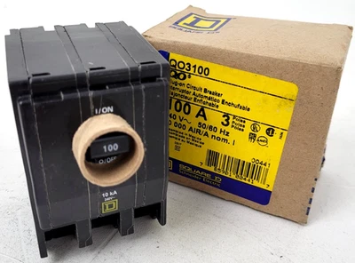 Disjuntor QO3100 Square D 100 Amp - Opção no dia seguinte - Novo - Imagem 1 de 4