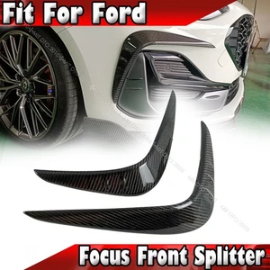 2019-2025 Fits Ford Focus MK4 5D Wagon ST Line Front Carands Splitter Carbon - Picture 1 of 6
