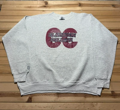 Sudadera Pullover Cuello Redondo Clarkson College CC De Colección Años 90 Hecha en EE. UU. - Talla 2XL Foto 1 de 4