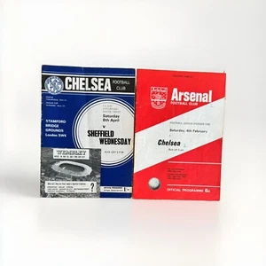 Bundle of 2 Chelsea Programmes Season 1966/67 Various Cond Free UK P&P - Picture 1 of 1