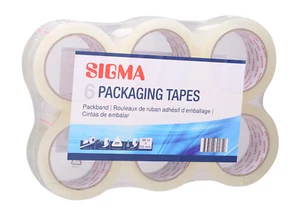 12 Rollen Klebeband transparent SIGMA Paketband Paketklebeband 50mm x 66m tape - Bild 1 von 2