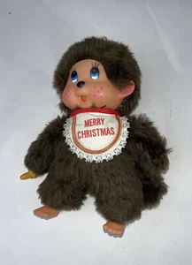 VINTAGE RUSS BERRIE THUMKEY THUMB SUCKER MONKEY STUFFED ANIMAL PLUSH CHRISTMAS - Picture 1 of 4