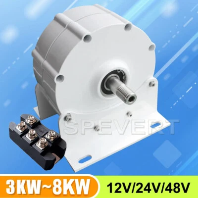 3000W 8000W 12V/24V/48V 3Phase Permanent magnet Generator Synchrongenerator - Bild 1 von 4