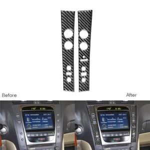 For Lexus GS GS350 GS450h 2006-11 Carbon Fiber Central Console Panel Side Cover - Picture 1 of 10
