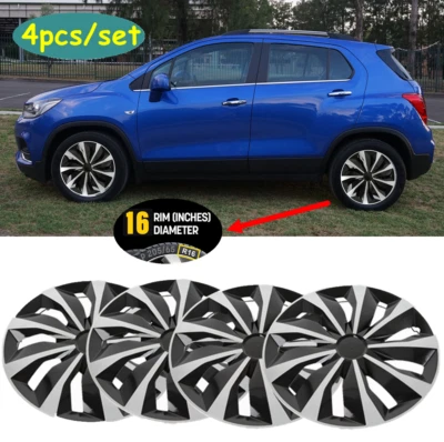 Juego de 4 tapacubos de cubierta de rueda de 16" para llantas R16 y llantas de acero para Chevrolet Trax Foto 1 de 4