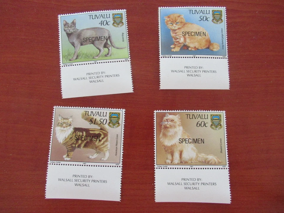 TUVALU  Set with SPECIMEN Overprint Mint (CATS) - Image 1 of 1