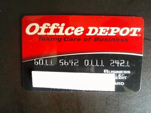VINTAGE * CARTE DE CRÉDIT BUREAU DEPOT BUSINESS RARE EXPIRÉE * pas de date d'expiration. - Photo 1/2