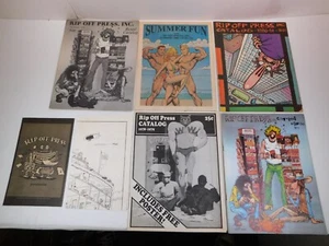 RIP OFF PRESS CATALOG SET 1976-1981 - All Original - Ships Bag & Boarded - Picture 1 of 24