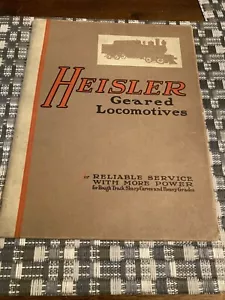 Catalogo locomotive Heisler Geared n. 123 1923 Originale RARO - Foto 1 di 7