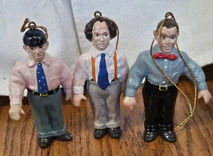 Rare 1991 Three Stooges PVC Figures/Ornaments 4" Moe Larry & Curly Columbia Pic. - Picture 1 of 11