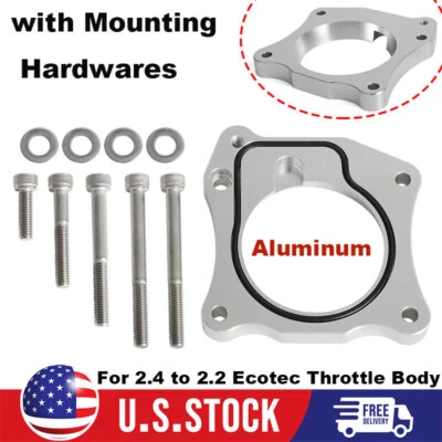Kit adaptador colector de admisión de cuerpo de acelerador Ecotec para 2,4 a 2,2 - Aluminio CNC Foto 1 de 4