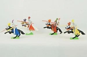 4 Britains Jousting Medieval Knights Mounted on Horseback - Picture 1 of 9