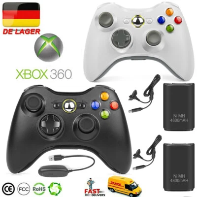 MARKENLOS Für Microsoft Xbox 360 /360 Slim /PC Controller Gamepads Wireless Wired Kabellos
