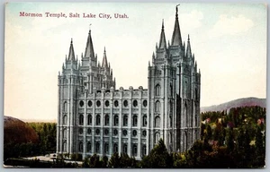 Antigua postal sin usar de colección Salt Lake City Utah UT Templo Mormón década de 1910 - Imagen 1 de 2