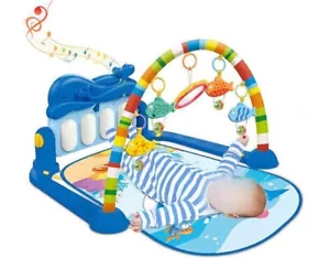 Gym Play mat Baby newborn Kids 3 in 1 Fitness Music Lay Fun Piano boy girl Gift - Picture 1 of 8