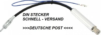 Fantasma Adaptador de Antena Autorradio din 12V Amplificador para Audi Ford - Imagen 1 de 4