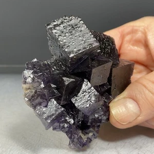 SS Rocks - Purple Fluorite (Minerva #1 Mine, Hardin Co, Illinois) 148g - Picture 1 of 9
