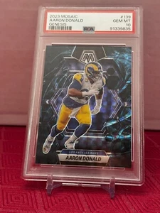 2023 Panini Mosaic Aaron Donald GENESIS SSP  Los Angeles Rams #139 Prizm - Picture 1 of 2