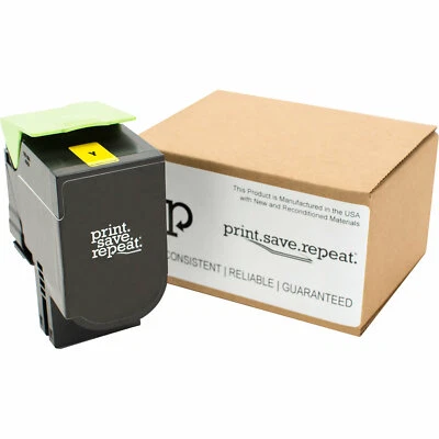 Print.Save.Repeat. Lexmark 801HY Yellow Toner Cartridge CX410, CX510 [3K Pages] Foto 1 de 4