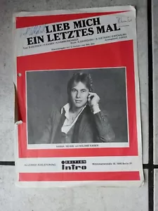 Roland Kaiser -ein altes Notenheft für Klavier "Lieb mich ein letztes Mal" - Bild 1 von 2