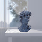 Greek David Statue Resin Blue 15cm Bust Roman Decor Home Office Wedding Party