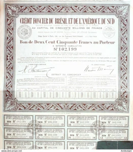 Crédit Foncier d'Amérique du Sud action 250 fr Brésil 1929 - Picture 1 of 1