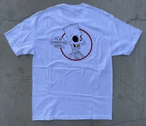 Bart Simpson x Grateful Dead ‘Play Darkstar Man’ T-Shirt Tee (White) LARGE MVH - Picture 1 of 4