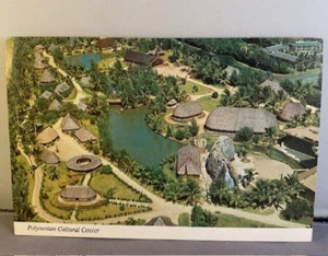 Luftaufnahme Polynesisches Kulturzentrum Oahu, Hawaii Vintage Postkarte unbesendet 1970er - Bild 1 von 2