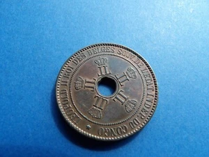 Belgian  Belgium Congo 1888 year - 10 Centimes - Léopold II Colonial Coin (4) - Picture 1 of 11