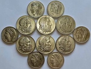 GREECE / 1930 10 & 20 Drachmai "Demeter & Poseidon",Lot of 12 Silver Coins !!! - Picture 1 of 2