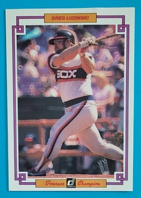 1984 Donruss Champions #13 Greg Luzinski Chicago White Sox Jumbo Baseball Card  - Image 1 of 2