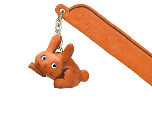 Rabbit Leather Charm Bookmarker *VANCA* Made in Japan #61217 - Picture 1 of 10