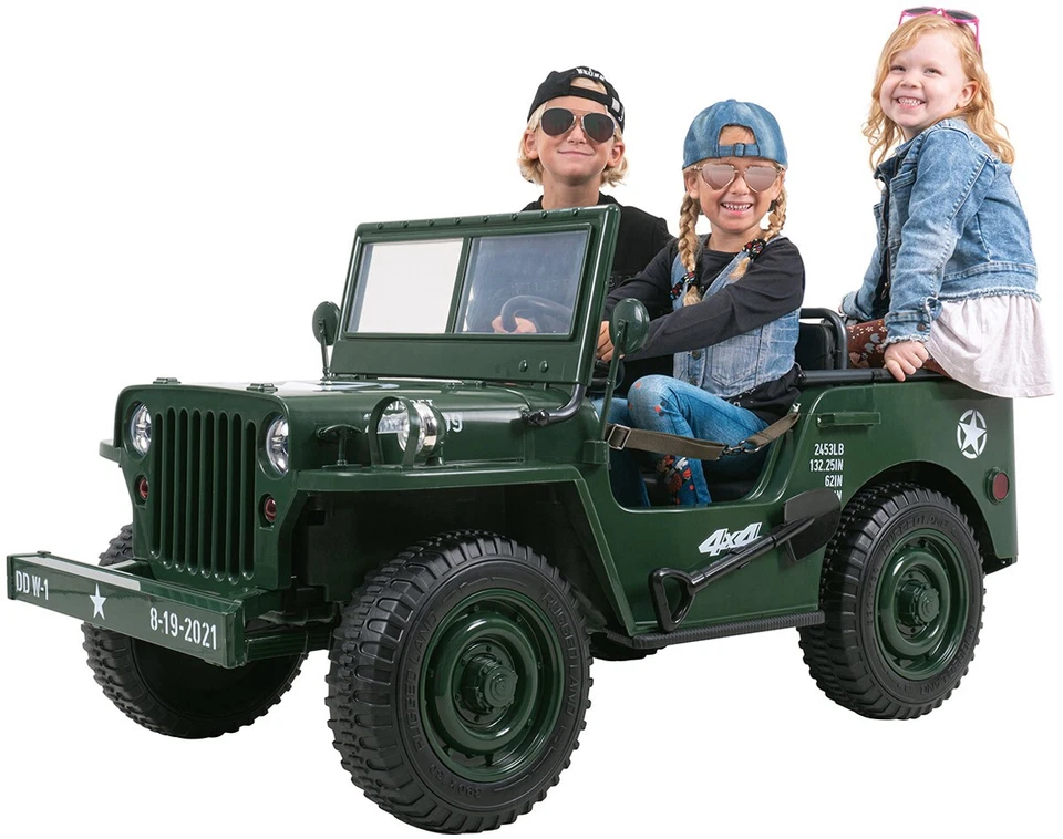 ACTIONBIKES MOTORS Kinder Elektroauto Jeep Willys Kinderauto Geländewagen elektrisch SUV Auto