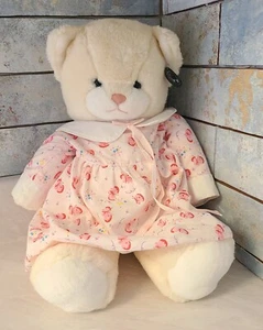 Vtg. Rare 24K Polar Puff Special Effects Pink White Butterfly Plush Cat 1986 - Picture 1 of 13