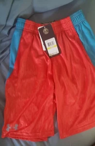 Under Armour UA Youth Boys Shorts Orange size M (10-12) - Picture 1 of 2