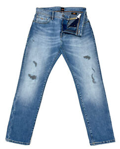 Hugo Boss Men's Maine Stretch Regular Fit Jeans In Light Washed Blue