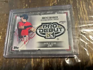 2018 Topps Pro Debut Brent Rooker Auto /99 Signed On Card Rookie Card Relic - Picture 1 of 2