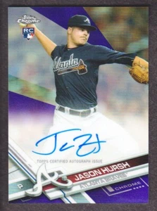 2017 Topps Chrome Baseball Rookie Auto Purple Refractor #RAJHU Jason Hursh /250 - Picture 1 of 2
