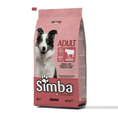 Nourriture Chien Monge Simba 20 KG Croquettes Au Boeuf pour Adultes Vitamines - Bild 1 von 2