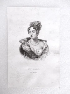 Gravure M.F. Dien - Mlle Anne Françoise Mars. Comédienne Française du 19e Siècle - Picture 1 of 1