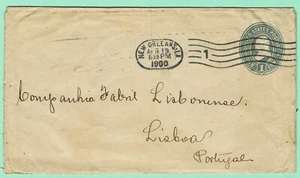 US U352 1900 [AP 19] Cover New Orleans Oval Machine Cxl to Lisboa PORTUGAL - Picture 1 of 2