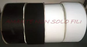 Nastro a STRAPPO tipo velcro da 10 CM da cucire maschio o femmina bianco o nero - Imagen 1 de 5