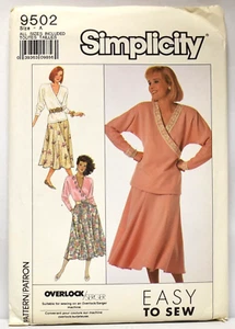 Simplicity Misses Pull-On Skirt And Top Size: A Pattern # 9502 - Picture 1 of 2
