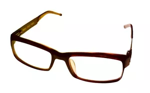 Tumi Brown Carbon Fiber Mens Rectangle Eyewear Frame T310 55mm - Picture 1 of 15