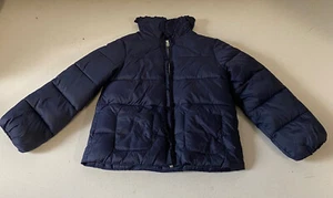 Jacadi Little Girls Lightweight Puffer, Hidden Hood & Front Pockets Size 4/104cm - Picture 1 of 4